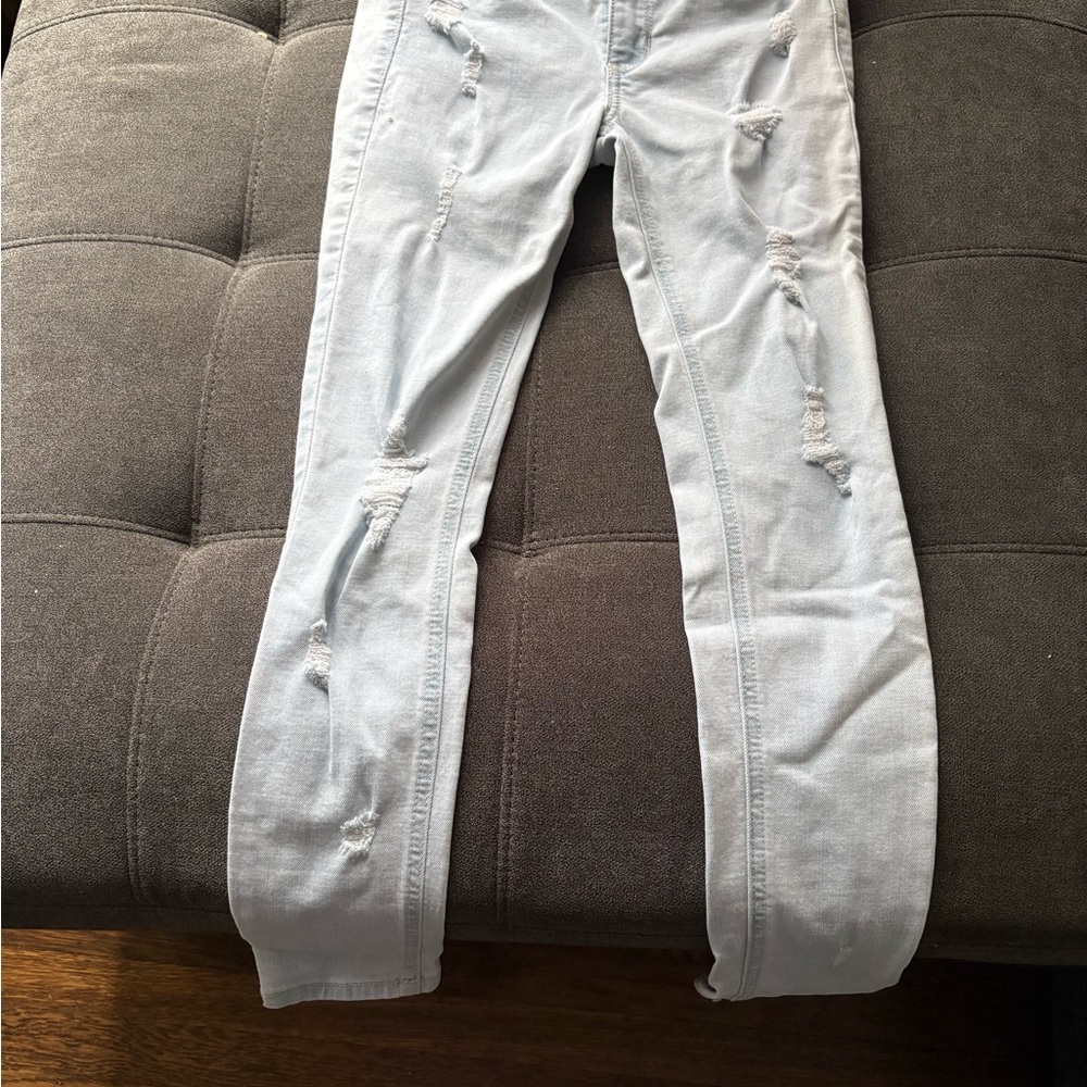 Hollister Light Blue Distressed Women's Jeans
